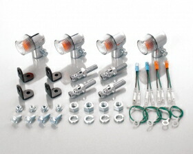 (LINEクーポン有)キタコ KITACO 830-1137010 ウインカーＫＩＴ マルミニＢＫ／ＣＬ 8301137010 クリア ブラック ウインカーキット モンキー ホンダ 6,111円