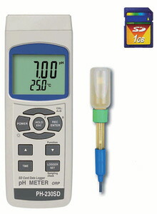 マザーツール PH-230SD デジタルPH/ORP系 PH230SD データロガーpH計 SDカードデータロガデジタルPHメータ｜測定器・工具のイーデンキ 17,772円