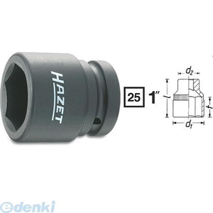 (LINEクーポン有)【納期-通常7日以内に発送 在庫切れ時-約2ヶ月 】ハゼット HAZET 1100S-50 インパクトソケット１ 1100S50