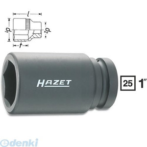 (LINEクーポン有)【納期-通常7日以内に発送 在庫切れ時-約2ヶ月 】ハゼット HAZET 1100SLG-38 インパクト用ディープソケット１ 1100SLG38