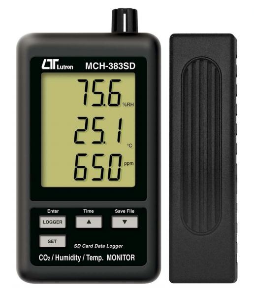 (LINEクーポン有)MCH-383SD データロガーCO2温湿度SDカードモニター MCH383SD データロガデジタル MotherTool マザーツール アズワン|測定器・工具のイーデンキ