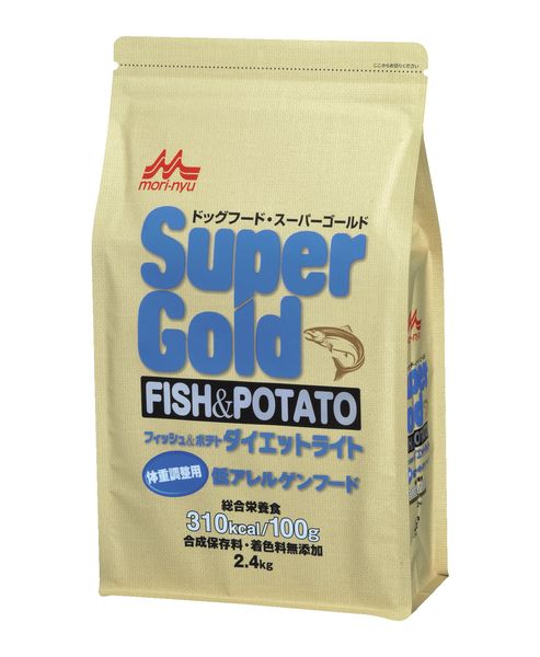 森乳サンワールド 4978007004580 スーパーゴールド フィッシュ＆ポテト ダイエットライト 2．4kg