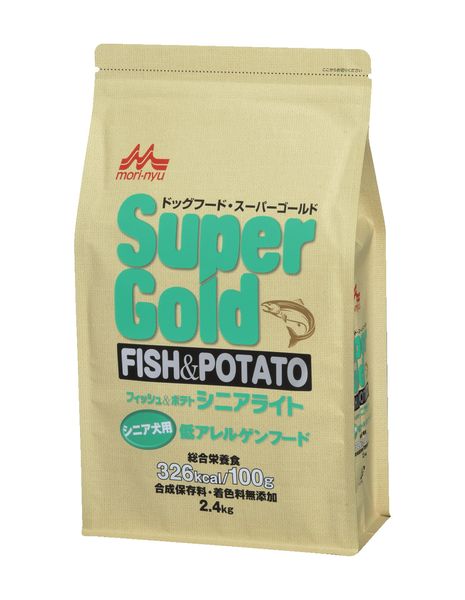 森乳サンワールド 4978007004597 スーパーゴールド フィッシュ＆ポテト シニアライト 2．4kg