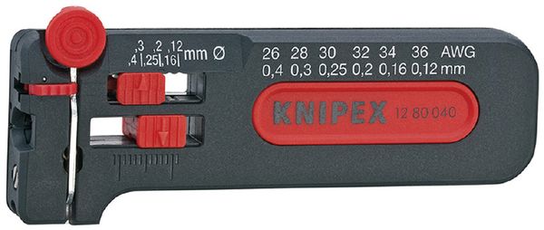 【即納在庫品】「直送」クニペックス KNIPEX 1280-040 ミニストリッパー SB 1280040｜測定器・工具のイーデンキ