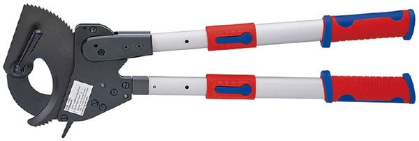 【即納在庫品】「直送」クニペックス KNIPEX 9532-060 ケーブルカッター ラチェット式 680MM 9532060｜測定器・工具のイーデンキ