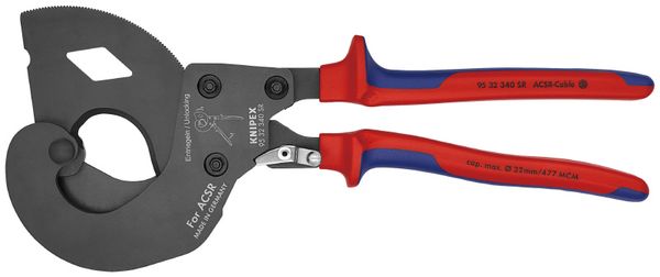 クニペックス KNIPEX 9532-340SR ACSR線用 ラチェットケーブルカッター