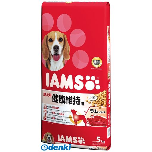 (LINEクーポン有)マースジャパンリミテッド ID322 アイムス成犬用健康維持用ラム＆ライス小粒5kg ドッグフード IAMS ペット プレミアム アダルト ドライ マースジャパンアイムス