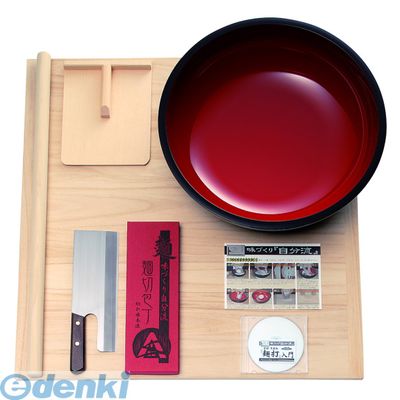(LINEクーポン有)豊稔企販 A-1260 普及型麺打セット大 DVD付 A1260 豊年企販 麺道具 そば 蕎麦 中條金物 手打そば 麺切包丁 麺打ち こね鉢 切り台｜測定器・工具のイーデンキ