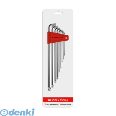 【即納在庫品】「直送」PBスイス 2212LH-10CN ショートヘッドボール付ロング六角棒レンチセット９本組 ブリスターパック入り 2212LH10CN｜測定器・工具のイーデンキ 9,086円