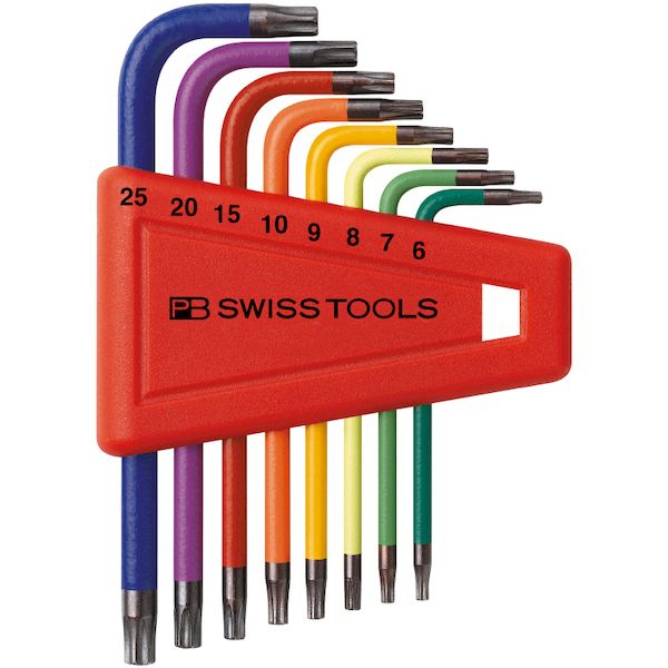 (LINEクーポン有)PBスイスツール PB SWISS TOOLS 410H/6-25RB L型レインボーヘクスレンチセット【パックなし】 410H/625RB PBスイスツールズ