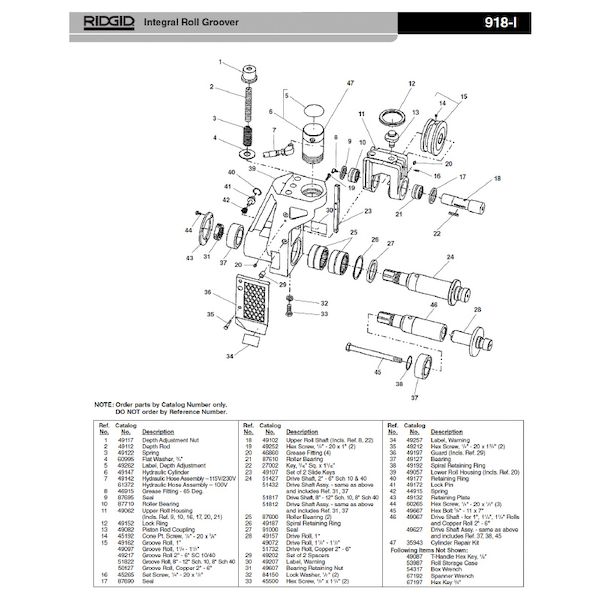 (LINEクーポン有)リジッド RIDGID 49162 25A グルーブ ロール F/918|測定器・工具のイーデンキ