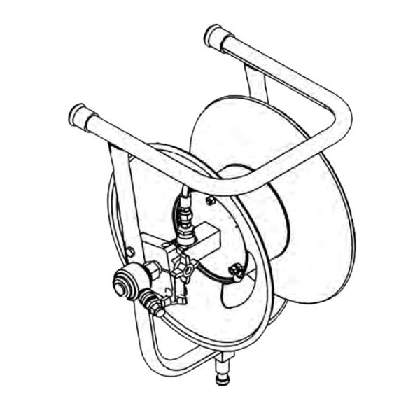 (LINEクーポン有)リジッド RIDGID 62882 H-5 ミニ ホースリール ホースナシ F/KJ2200