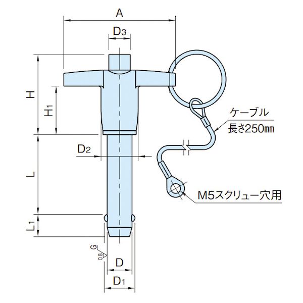 (LINEクーポン有)イマオコーポレーション IMAO BJ773-16090-SUS ボールロックT型ピン BJ77316090SUS|測定器・工具のイーデンキ