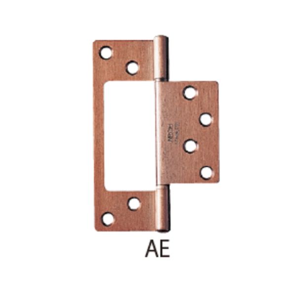 (LINEクーポン有)ニシムラ アーチ NO.4300-76AE 【20個入】 ARCH No．4300 ステンフラッシュ丁番 銅ブロンズ 76mm NO.430076AE