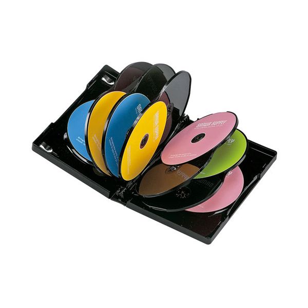 (LINEクーポン有)【個数：1個】DVD-TW12-03BKNX5 直送 代引不可・他メーカー同梱不可 5個セット 3枚×5 サンワサプライ DVDトールケース 12枚収納・3枚セット・ブラック DVDTW1203BKNX5