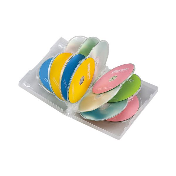 【個数：1個】DVD-TW12-03CLNX5 直送 代引不可・他メーカー同梱不可 5個セット 3枚&times;5 サンワサプライ DVDトールケース 12枚収納・3枚セット・クリア DVDTW1203CLNX5｜測定器・工具のイーデンキ
