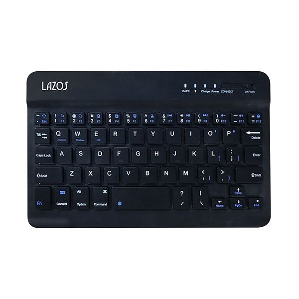 (LINEクーポン有)【個数:1個】L-BTK-BX10 直送 代引不可・他メーカー同梱不可 10個セット Lazos Bluetoothキーボード ブラック LBTKBX10
