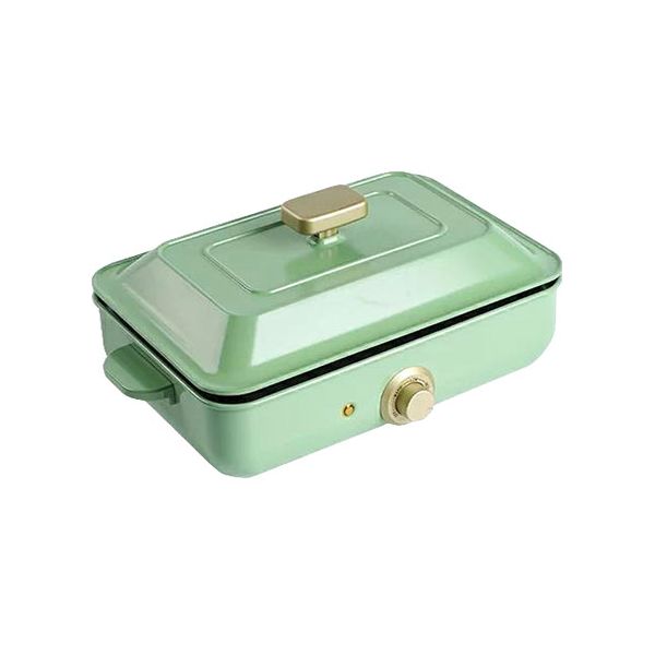 (LINEクーポン有)【個数：1個】SOLEMOOD-G107-GR 直送 代引不可・他メーカー同梱不可 シン三海 ホットプレート A4サイズ グリーン SOLEMOODG107GR