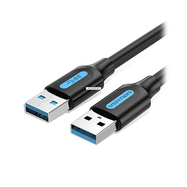 (LINEクーポン有)【個数:1個】CO-7415X5 直送 代引不可・他メーカー同梱不可 5個セット VENTION USB 3.0 A Male to A Male ケーブル 3m Black PVC Type CO7415X5