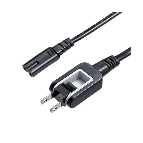 (LINEクーポン有)【個数：1個】KB-DM2S12A-3X5 直送 代引不可・他メーカー同梱不可 5個セット サンワサプライ メガネ型コネクタ対応電源コード KBDM2S12A3X5
