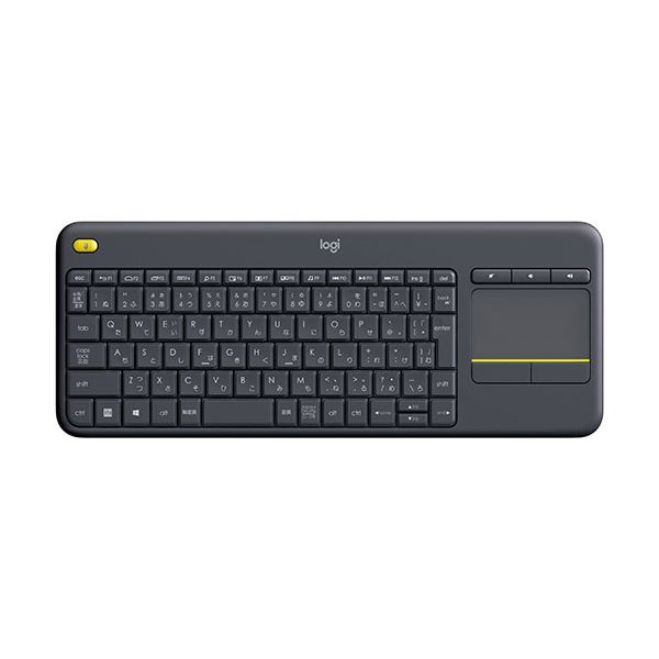 【個数：1個】K400PBK 直送 代引不可・他メーカー同梱不可 ロジクール logicool ワイヤレスタッチキーボードK400Plus