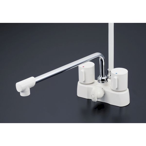 直送 代引不可・他メーカー同梱不可 KVK 4952490256862 KV KF2008ZG3R3 寒 デッキ形2ハンドルシャワー