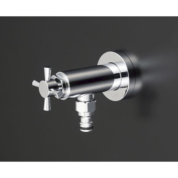 直送 代引不可・他メーカー同梱不可 KVK 4952490259160 KV K1400SPJ 屋外ホース接続ニップル付水栓