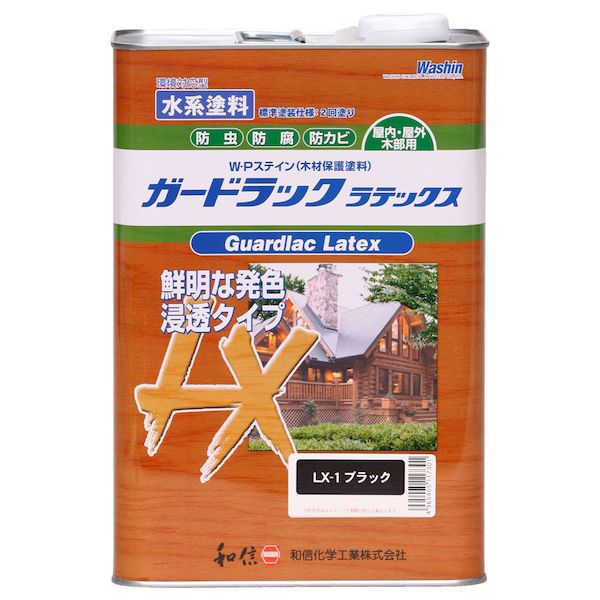 直送 代引不可・他メーカー同梱不可 和信ペイント 4965405117301 和信 ＃952251 Gラックラテックス ブラック 3．5kg
