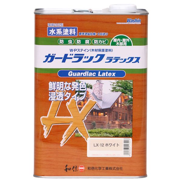 直送 代引不可・他メーカー同梱不可 和信ペイント 4965405117417 和信 #952262 Gラックラテックス ホワイト 3.5kg