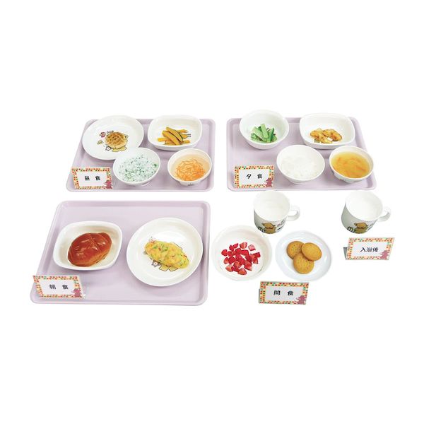 (LINEクーポン有)【個数:1個】44-4 直送 代引不可・他メーカー同梱不可 イワイサンプル 離乳食献立モデルA 12~18ヶ月頃 444|測定器・工具のイーデンキ