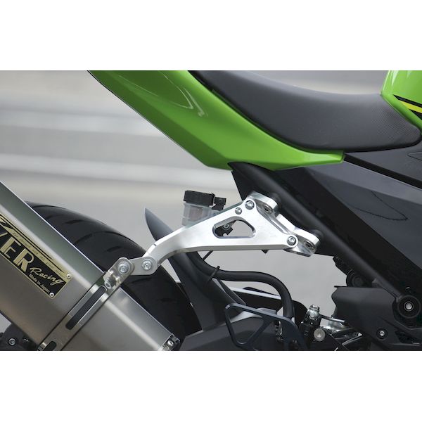 (LINEクーポン有)OVER Racing 36-722-01 アルミビレット マフラーステー シルバー Ninja400／NInja250 3672201