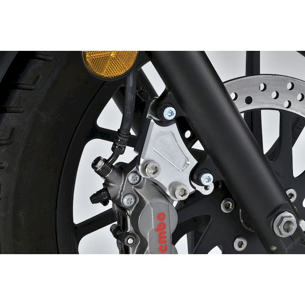 (LINEクーポン有)OVER Racing 83-13-11 フロントキャリパーサポート ブレンボ4P用 シルバー Rebel250 17－ ／500 17－ 831311
