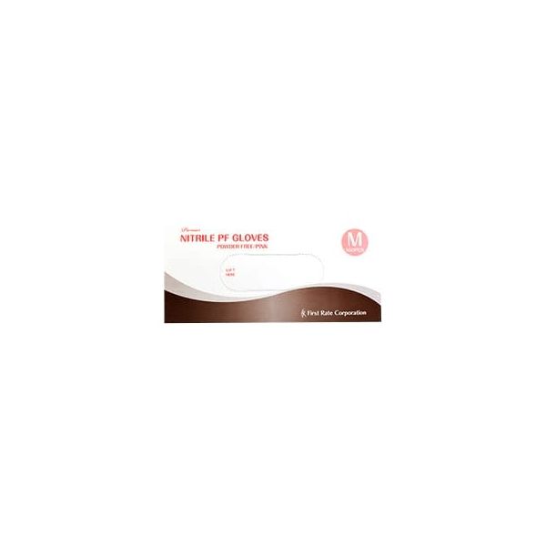 (LINEクーポン有)【個数：10個】4560168808222 【10個入】 直送 代引不可・他メーカー同梱不可 ファーストレイト プレミアニトリルPFグローブ ピンク FR－822 M 100入