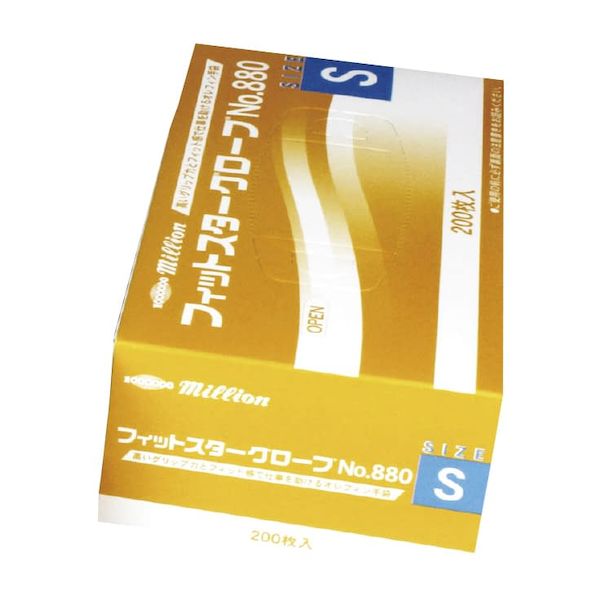 (LINEクーポン有)【個数：20個】4971620851470 【20個入】 直送 代引不可・他メーカー同梱不可 共和 フィットスターグローブ NO．880 S 200入