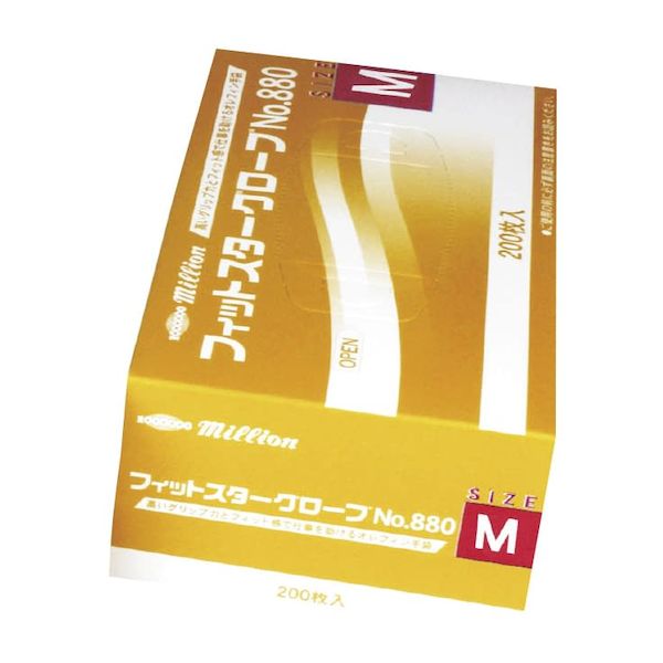 (LINEクーポン有)【個数：20個】4971620851487 【20個入】 直送 代引不可・他メーカー同梱不可 共和 フィットスターグローブ NO．880 M 200入