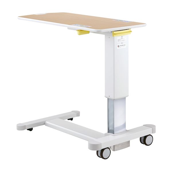 (LINEクーポン有)【個数：1個】ﾅﾁｭﾗﾙ(W90XD45XH60CM) 直送 代引不可・他メーカー同梱不可 内外 ラクラクーサ昇降ベッドサイドテーブル ナチュラル W90XD45XH60CM