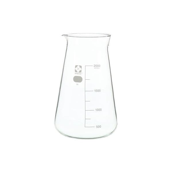 (LINEクーポン有)【個数：1個】2L(010050-2000) 直送 代引不可・他メーカー同梱不可 柴田科学 柴田 コニカルビーカー 目安目盛付 2L 010050－2000 2L(0100502000)