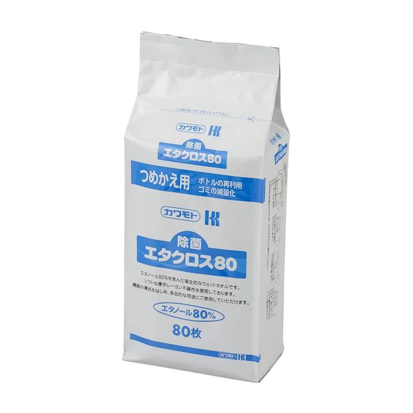 (LINEクーポン有)【個数：12個】4987601197727 【12個入】 直送 代引不可・他メーカー同梱不可 川本産業 除菌エタクロス80 ボトル詰替 021－427810－00 80入