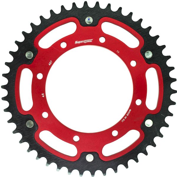 スーパースプロックス Supersprox RST-487:46-RED SPX REAR STEALTH 487−46T RED RST487:46RED|測定器・工具のイーデンキ