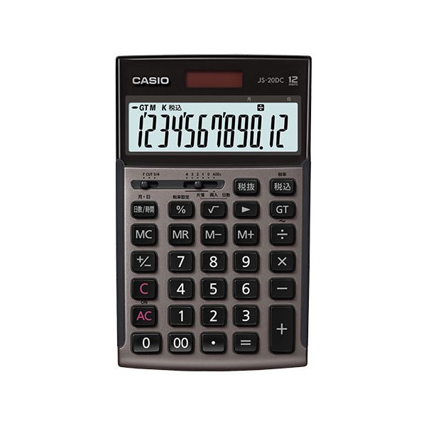 (LINEクーポン有)【個数：1個】JS-20DC-GB-N 直送 代引不可・他メーカー同梱不可 CASIO 本格実務電卓 日数計算タイプ グレージュブラウン JS20DCGBN 8,897円