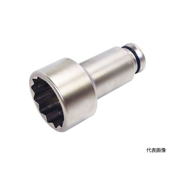 前田金属工業 TONE 8AD-60L200 インパクト用ソケット 建築用 アンカーボルト用ソケット １２角 対辺寸法６０ｍｍ 8AD60L200 トネ｜測定器・工具のイーデンキ