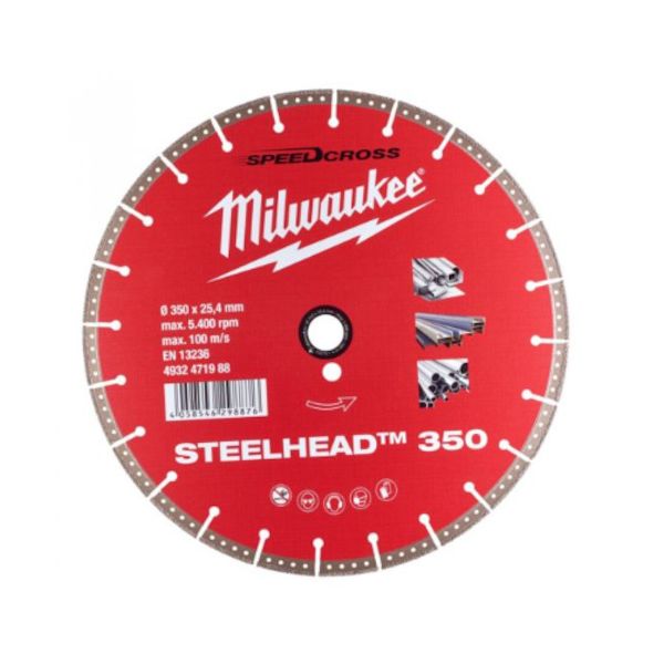 ｍｉｌｗａｕｋｅｅ 4932471988 350mm ダイヤモンドブレード スチールヘッド・金工用 34,570円
