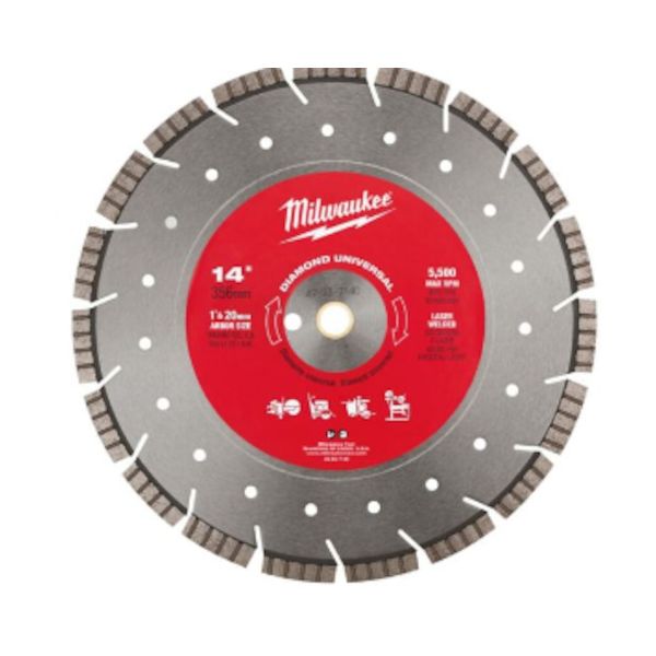 milwaukee 49-93-7140 14インチ 356mm ダイヤモンドブレード セグメントウェーブ型 49937140