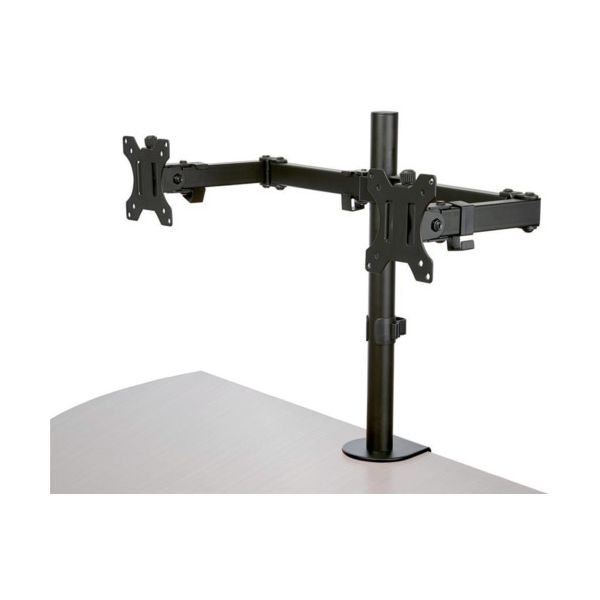スターテック ARMDUAL2 モニターアーム／左右2画面／最大32インチ／耐荷重8kg 各液晶 ／多関節／PC パソコン ディスプレイアーム