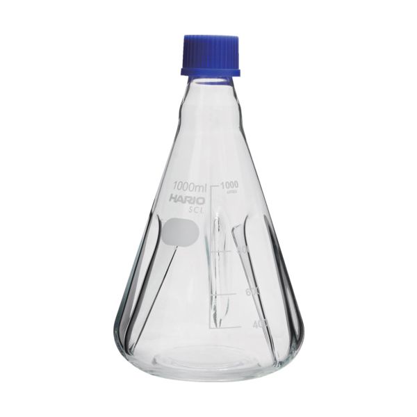 ＨＡＲＩＯ BNSF-1L-SCI バッフル付きねじ口三角フラスコ 1，000mL BNSF1LSCI 11,078円