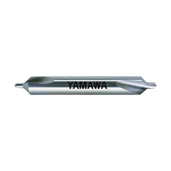 ヤマワ C-CD-Q-2.5X90X7.7 弱ねじれ溝A形90° 超硬センタ穴ドリル C－CD－Q 2．5X90°X7．7 CCDQ2.5X90X7.7