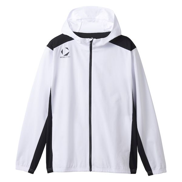 (LINEクーポン有)デサント DESCENTE 4548952900574 ST5SJGT1M トレーニングジャケット ホワイトxブラック サイズ：L
