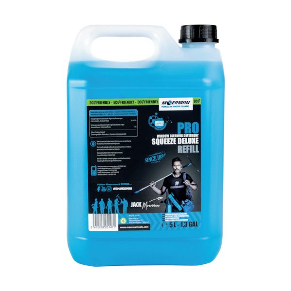 モアマン M25147 ガラス用洗剤 スクイーズデラックス 詰替用5L