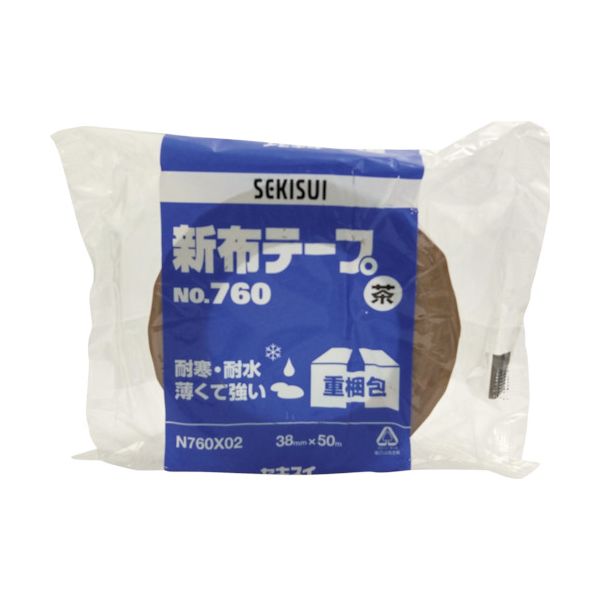 積水 N760X02 【36個入】 新布テープNo．760 38X50 茶 19,919円