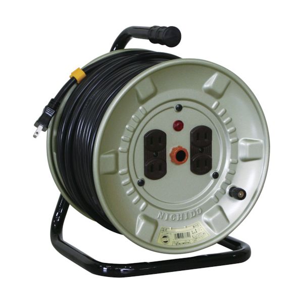 ＮＩＣＨＩＤＯ NNP-204D 電工ドラム 100V アースなし 20m コンセント個数4個 NNP204D